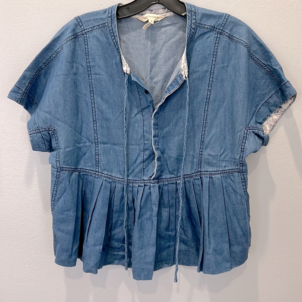Rebecca Taylor Chambray Top
